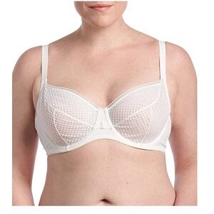 Playtex Bra Love My Curves Modern Unlined Full Coverage Balconette Bra Ivory 42D